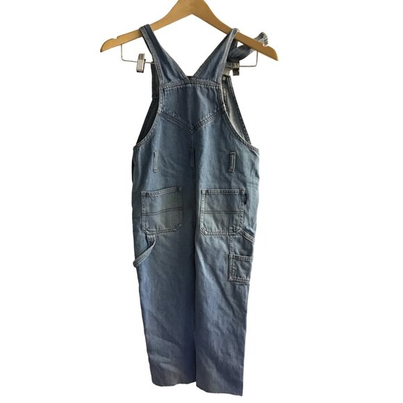 MICKEY'S STUFF- KIDS LIGHT WASH DENIUM OVERALL PANTS 100% COTTON SIZE 12 - Picture 3 of 7